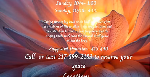 Bi-Monthly Singing Bowl Sessions- Special Session