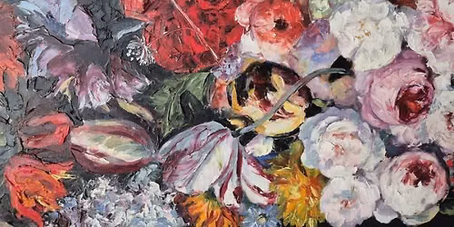 LEARN TO PAINT LUSCIOUS FLOWERS IN OILS with Megan Roodenrys