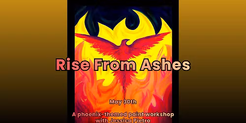 Rise from the Ashes Acrylic Painting