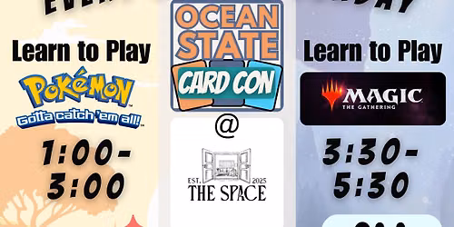 FREE Learn to Play Pokemon \/ Magic the Gathering *EVERY SECOND SUNDAY*