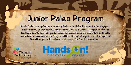 Hands On Jr. Paleo Program