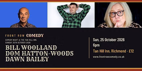 Comedy Night @ The Tan Hill Inn, Sunday 25th October 2026
