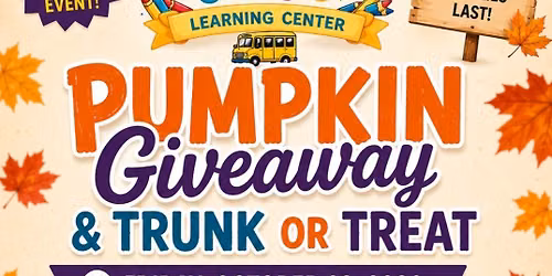 Pumpkin Giveaway\/ Trunk or Treat