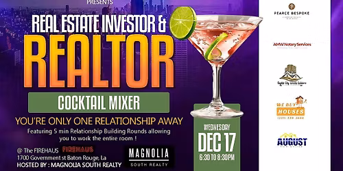 Real Estate Investor & Realtor Cocktail Mixer