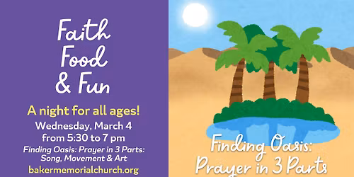 March Faith, Food & Fun