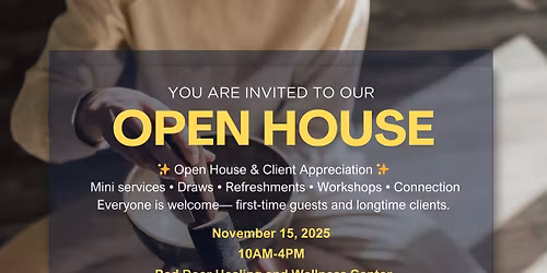 Open House at Red Deer Healing and Wellness Center