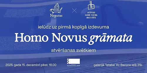 Homo Novus gr\u0101matas atv\u0113r\u0161anas sv\u0113tki