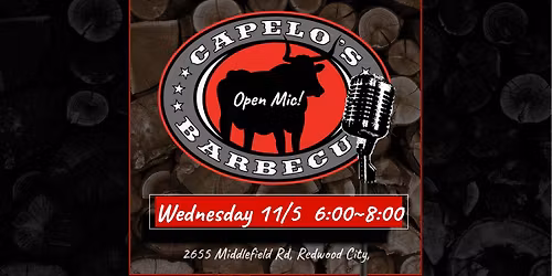 Capelo's Open Mic - Hosted by Nate Walker (Redemption Breaking)