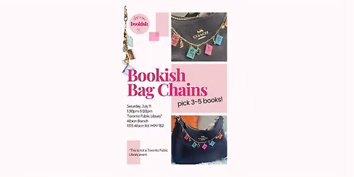 Bookish Bag Chains: Personalize your accessories with your favourite books!