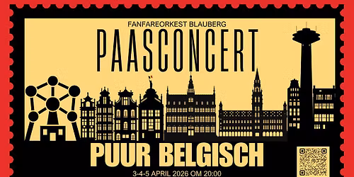 Paasconcert 2026: Puur Belgisch (3, 4 & 5 april)