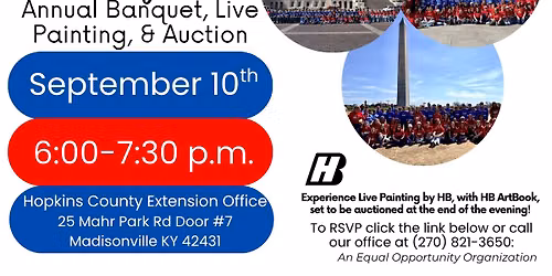 Civic Club Banquet and LIVE Painting
