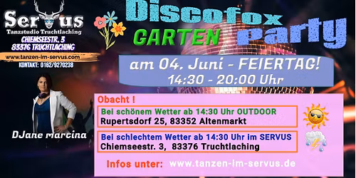 Discofox Nachmittags Party - am FEIERTAG - OUTDOOR 