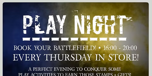 PLAY NIGHT! @ Warhammer - Cork
