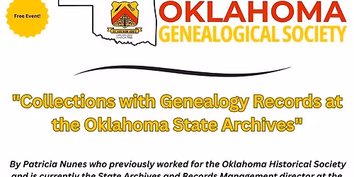 Collections With Genealogy Records at the Oklahoma State Archives