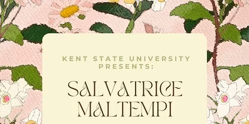 Salvatrice Maltempi's First Year Graduate Recital