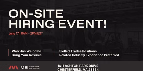 MEI Hiring Event