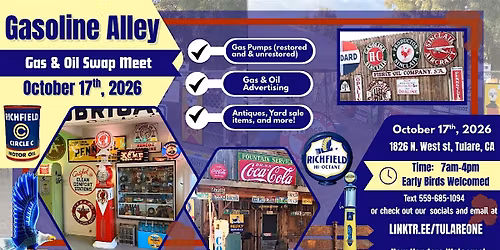 Gasoline Alley 17th Annual Gas and Oil Swap meet