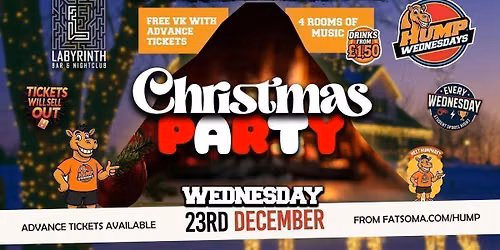 \ud83d\udc2b Hump Wednesdays \ud83d\udc2b \ud83c\udf85\ud83c\udffbChristmas Party \ud83c\udf85\ud83c\udffb Part ii  Bath's Number One Wednesday Night!