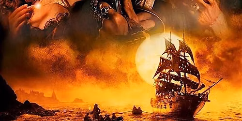 Projector movies @ Flamingo House: Pirates of the Caribbean 1