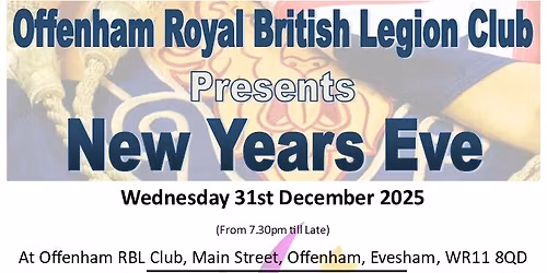 New Years Eve 2025 - Tickets available now from The Club.