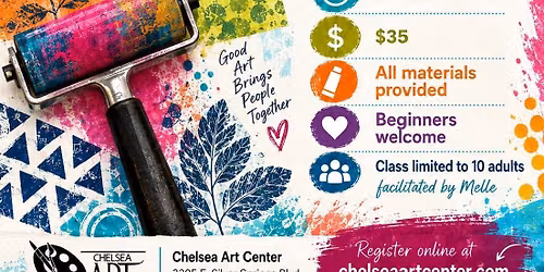 Gel Plate Printing Workshop with Melle Broaderick