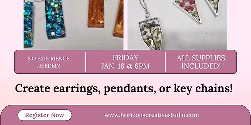 Resin Jewelry at the Bewitching Moon