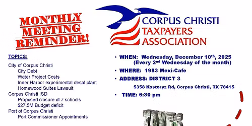 DECEMBER MONTHLY MEETING IN DISTRICT 3!!!