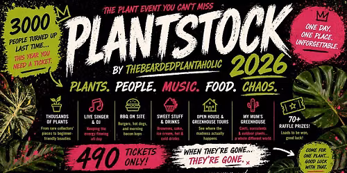 Plantstock 2026 - The Return Of The Jungle!