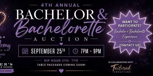 \ud83d\udc9c 4th Annual Bachelor & Bachelorette Auction Benefiting Auburn's Army\ud83d\udc9c 