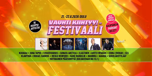 Vauhti Kiihtyy! -Festivaali Oulu 2026