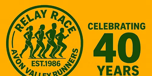 Sign up now for the AVR 40th Anniversary Relay Race