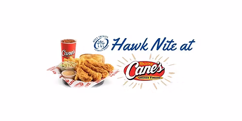 Hawk Nite at Raising Cane's! \ud83c\udf57