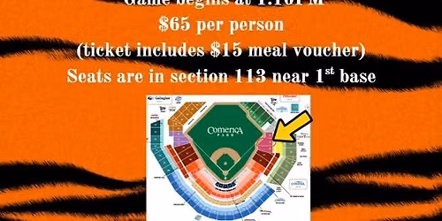 Tucker Trip to Tigers VS Orioles at Comerica Park
