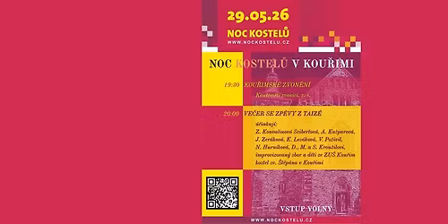 Noc kostel\u016f v Kou\u0159imi 2026