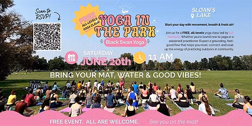 FREE Sloans Lake Flow with Black Swan Yoga