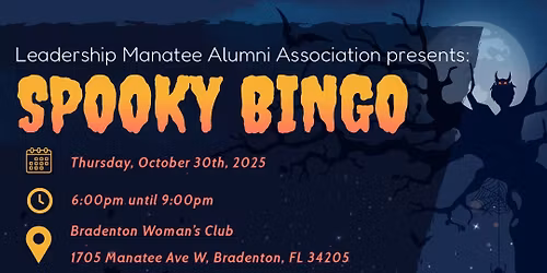 Leadership Manatee Spooky Bingo