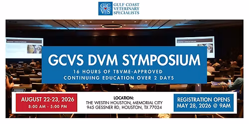 Gulf Coast Veterinary Specialists 2026 DVM Symposium