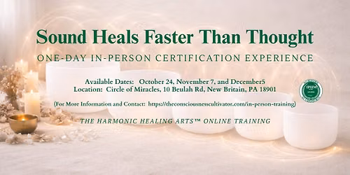 One-Day Sound Healing Training in Pennsylvania \u2014 Become a Certified Sound Healer