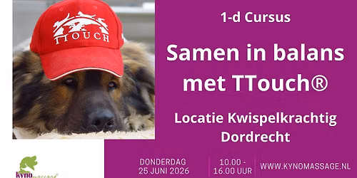 1-daagse cursus Samen In Balans Met TTouch\u00ae