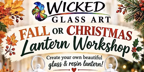White Fall or Christmas Lantern $45
