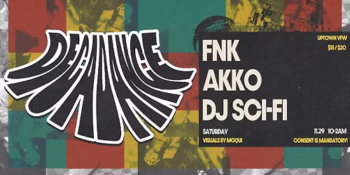 DecaDance with featured selectors FNK, AKKO, and Sci Fi