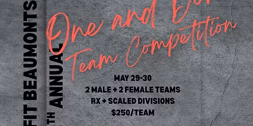 CFB 12th Annual One & Done Team Competition