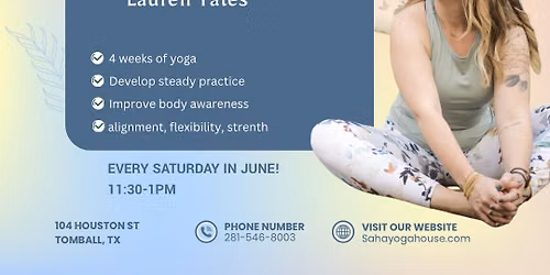 Foundations of Yoga: Beginners yoga series at Saha Yoga & Wellness House