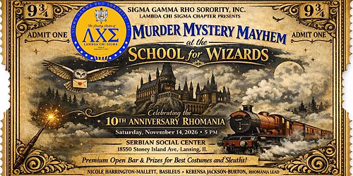 M**der Mystery Mayhem at the School for Wizards - 10th Annual Rhomania