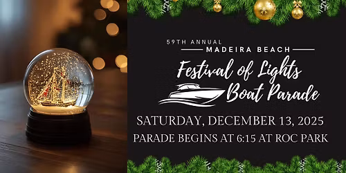 59th Annual Madeira Beach Festival of Lights Holiday Boat Parade