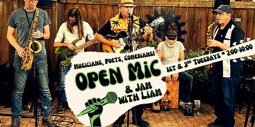 Open Mic & Jam at the Courtyard on Water Street - 1st & 3rd Tuesdays with Liam