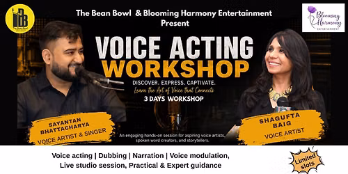 3 DAYS VOICE ACTING WORKSHOP