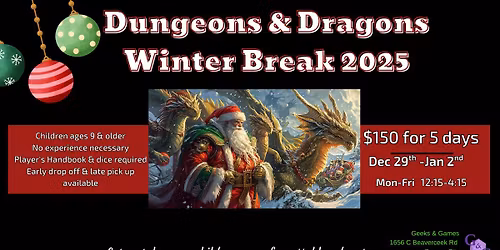 D&D Winter Break Camp