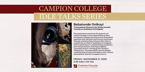 Idle Talks Series - Babatunde Onikoyi