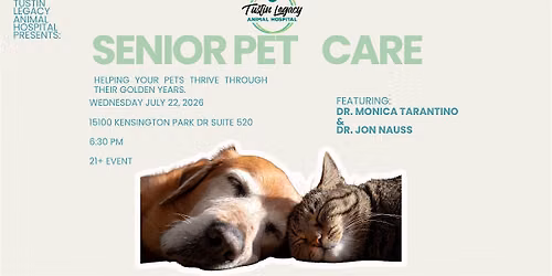 Client Education Night: Senior Pets